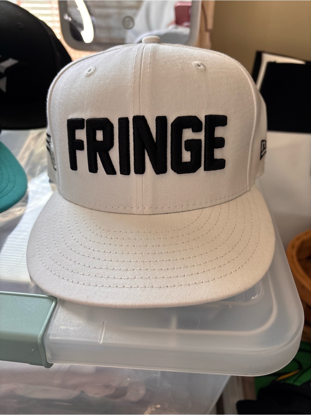 FRINGE White Snapback Hat